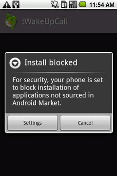 Install Block Screen