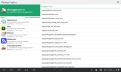 tPackageExplorer appli layout tablet