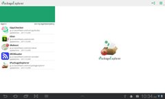tPackageExplorer appli list tablet