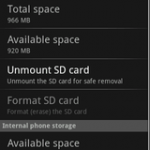Android SDカードをFAT32に変更