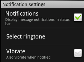 notification setting